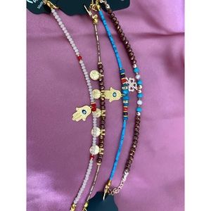 Beaded Bracelets Decorative Hamsa,Evil eye